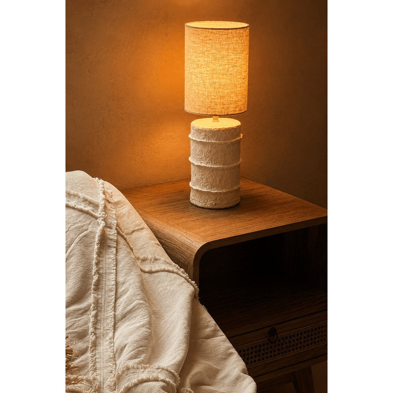 Dimensions Lampe à poser Contour papier mâché blanc E27