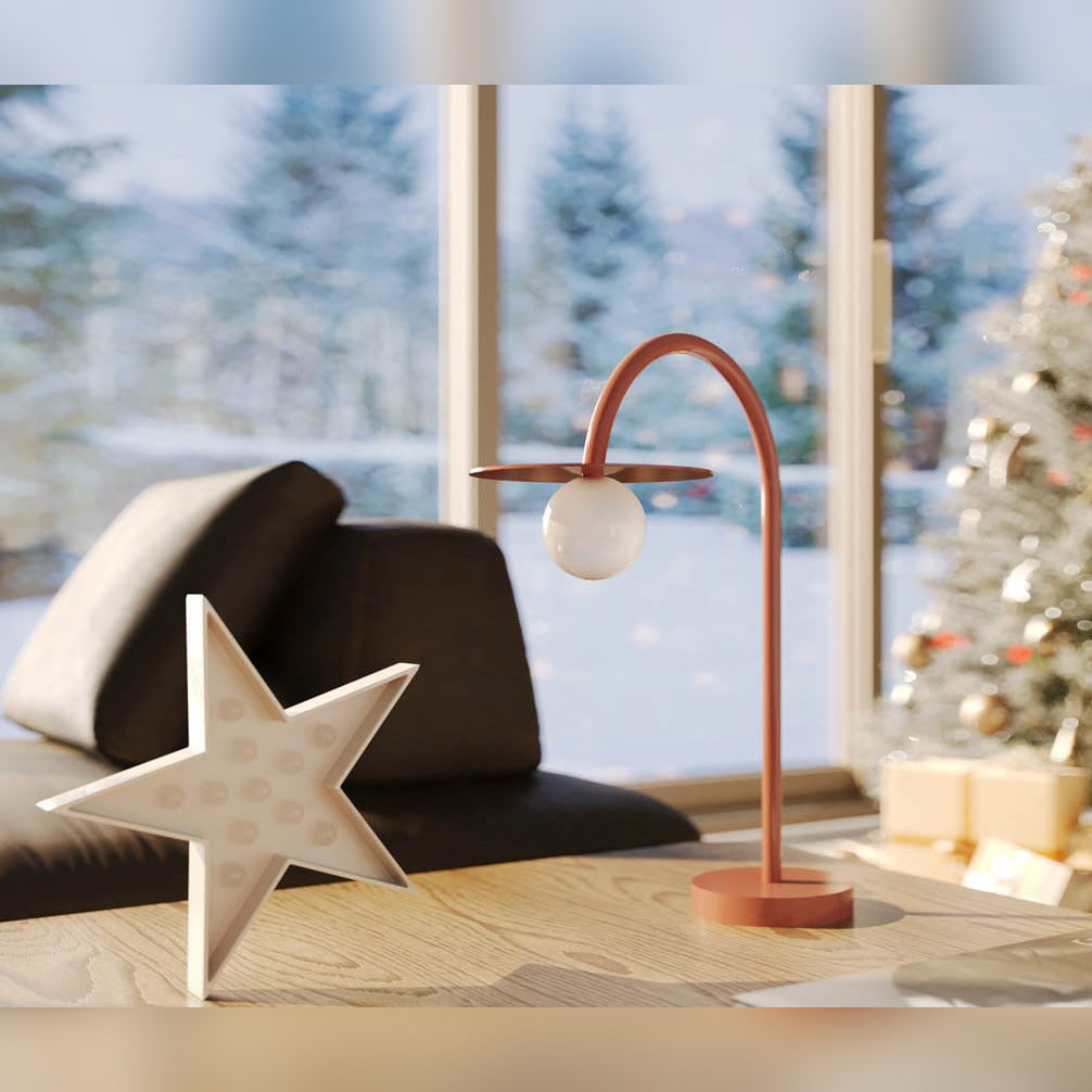Lampe à poser Enigma rouge