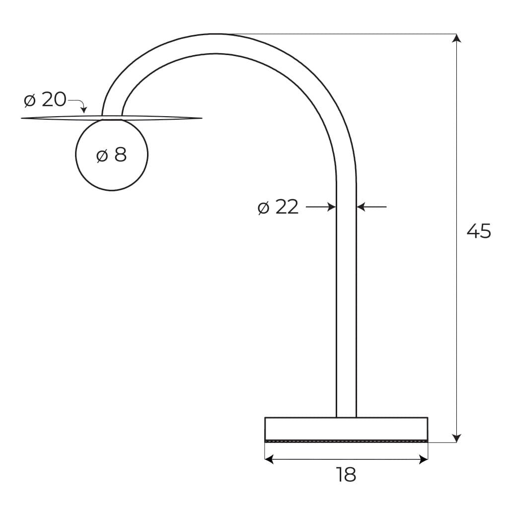 Lampe à poser Enigma verte, vue 4