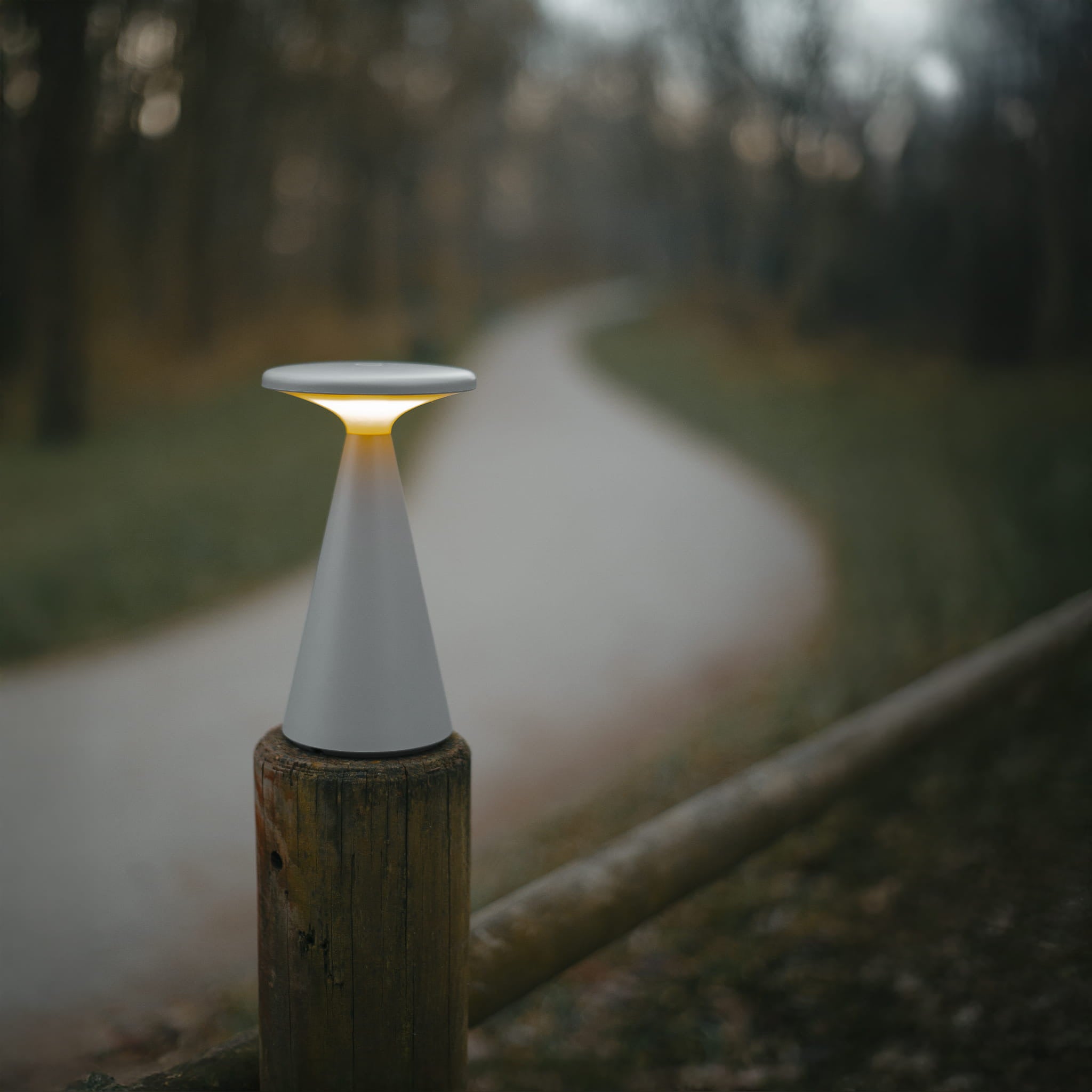 Lampe à poser Funghi grise, vue 3