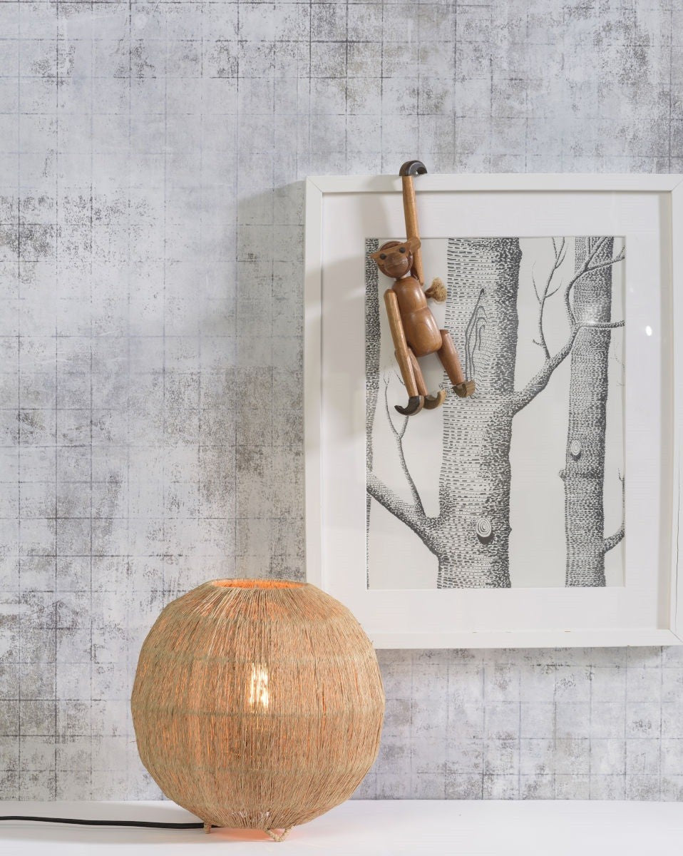 Lampe à poser Iguazu jute globe naturel 25 cm E27, vue 3