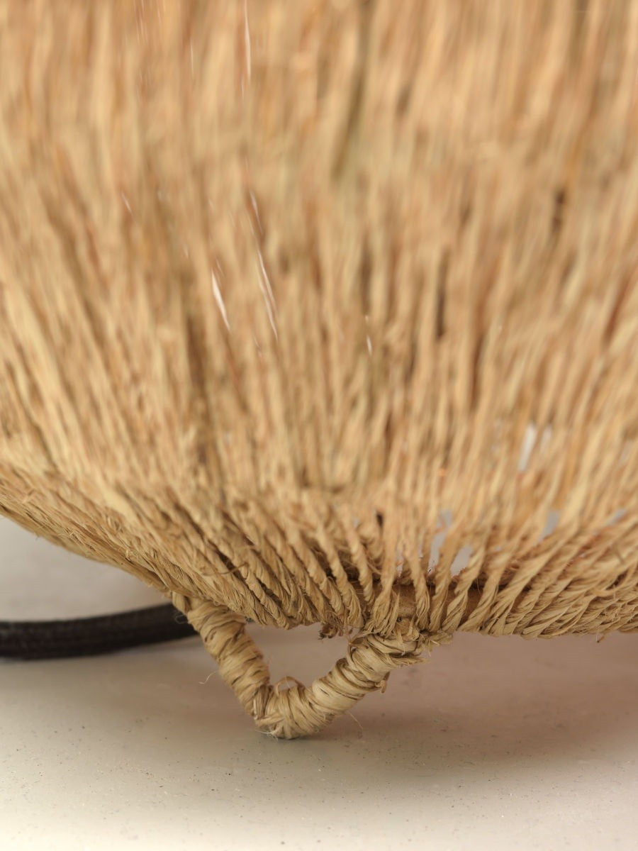Lampe à poser Iguazu jute globe naturel 25 cm E27, vue 8