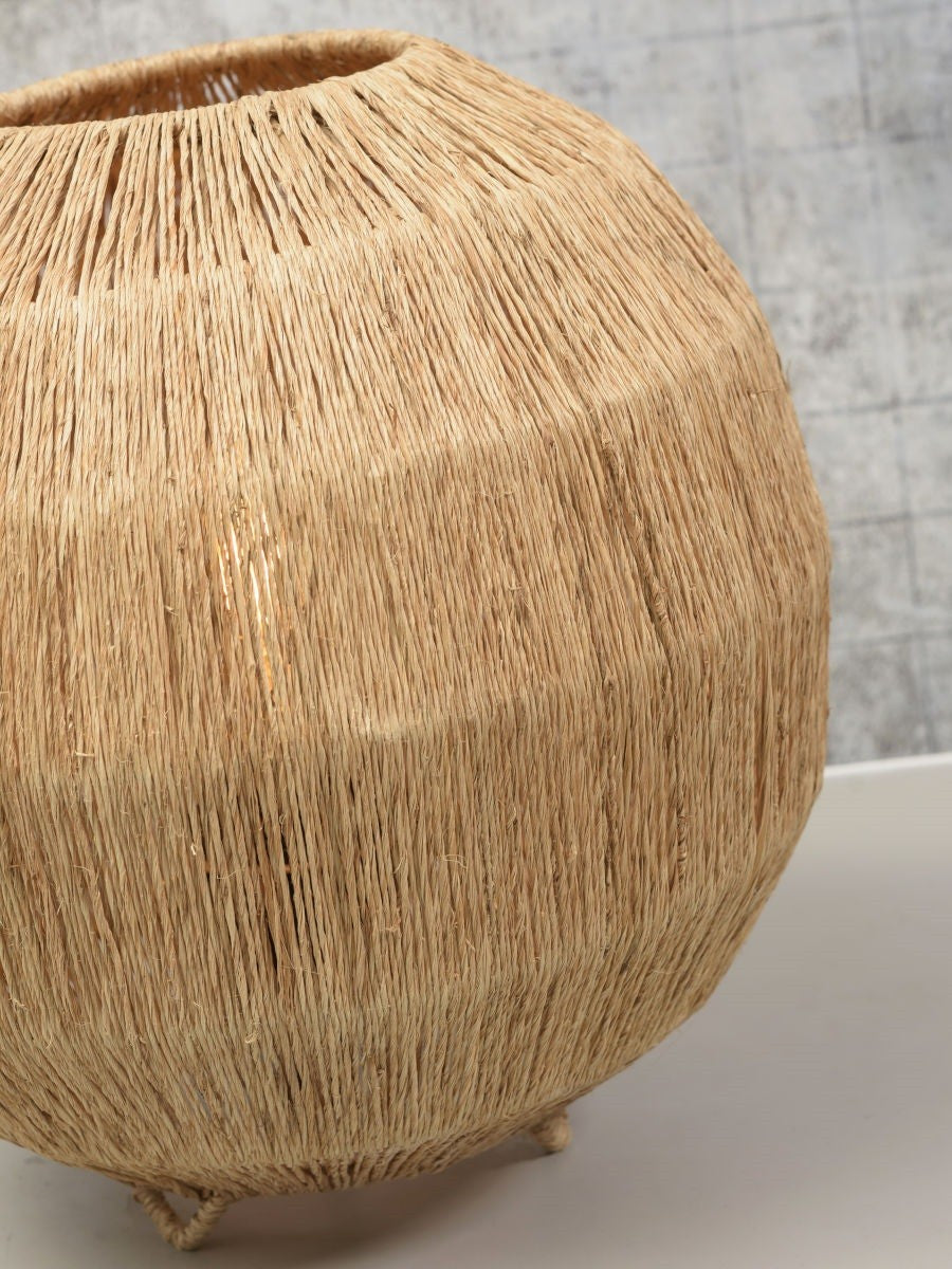 Lampe à poser Iguazu jute globe naturel 32 cm E27, vue 6