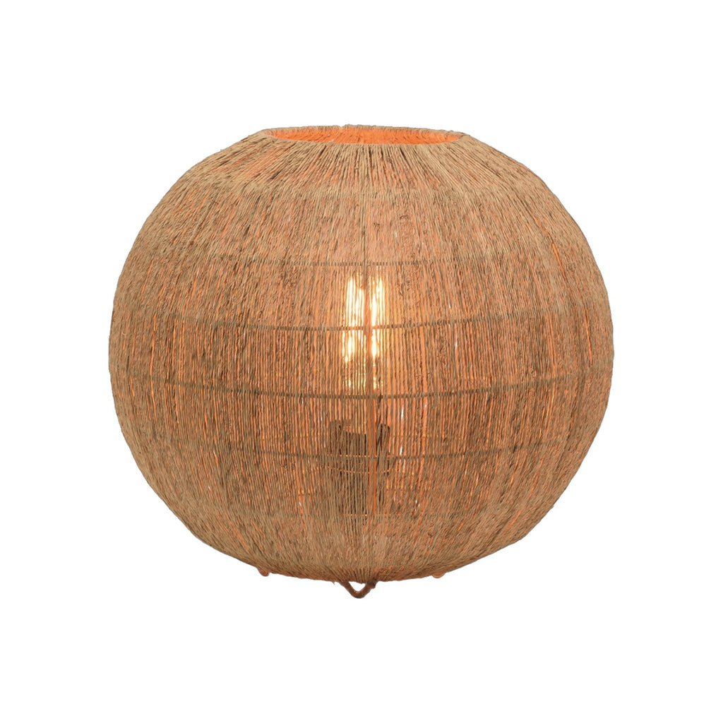 Lampe à poser Iguazu jute globe naturel 32 cm E27