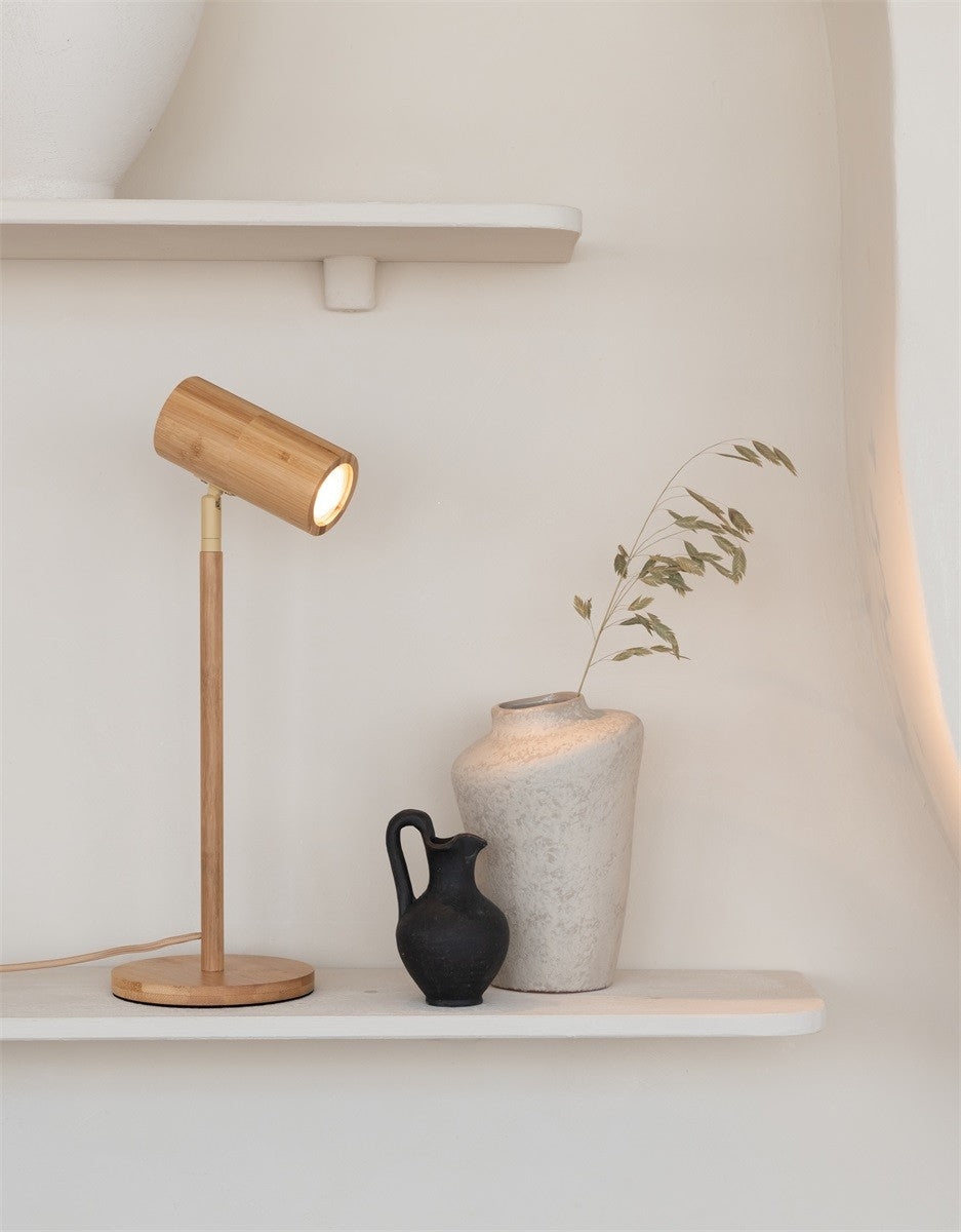 Lampe à poser Java bambou naturel GU10, vue 7
