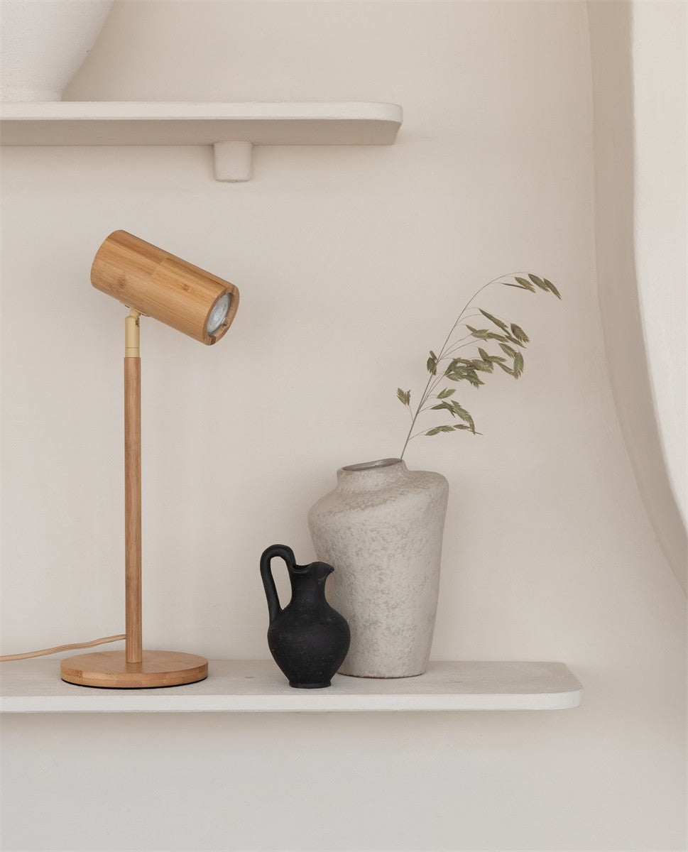 Lampe à poser Java bambou naturel GU10, vue 8