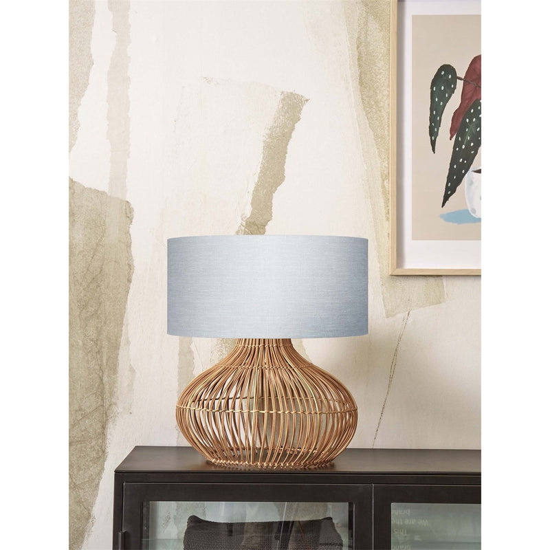 Dimensions Lampe à poser Kalahari rotin gris clair 65 cm E27