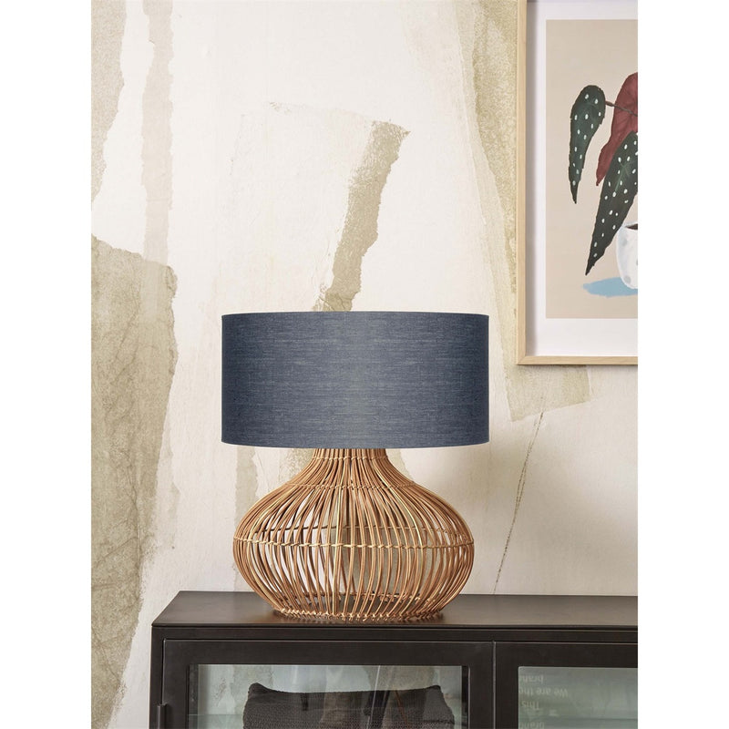 Dimensions Lampe à poser Kalahari rotin gris foncé 65 cm E27