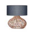 Lampe à poser Kalahari rotin gris foncé 65 cm E27