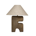 Lampe à poser L'Objet en bois brun 40 cm