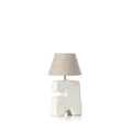 Lampe à poser L'Objet en papier mâché blanc 25 cm