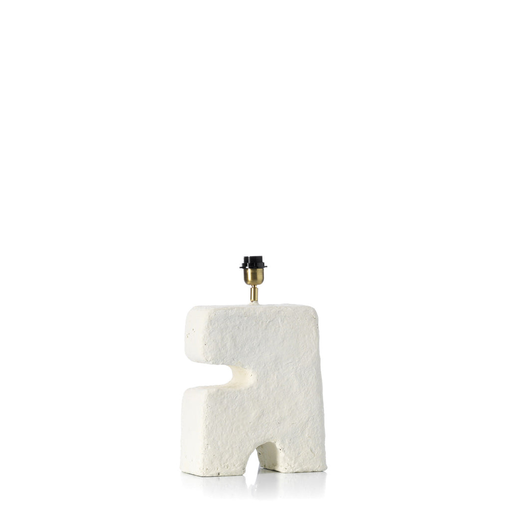 Lampe à poser L'Objet en papier mâché blanc 32 cm, vue 3