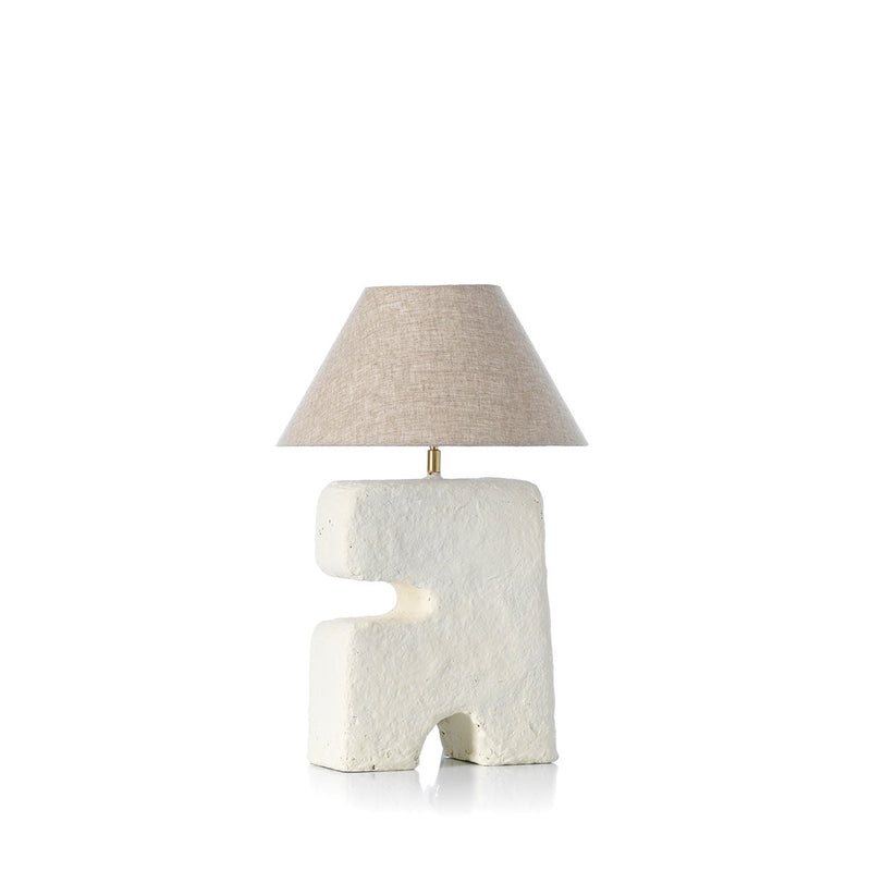 Dimensions Lampe à poser L'Objet en papier mâché blanc 32 cm