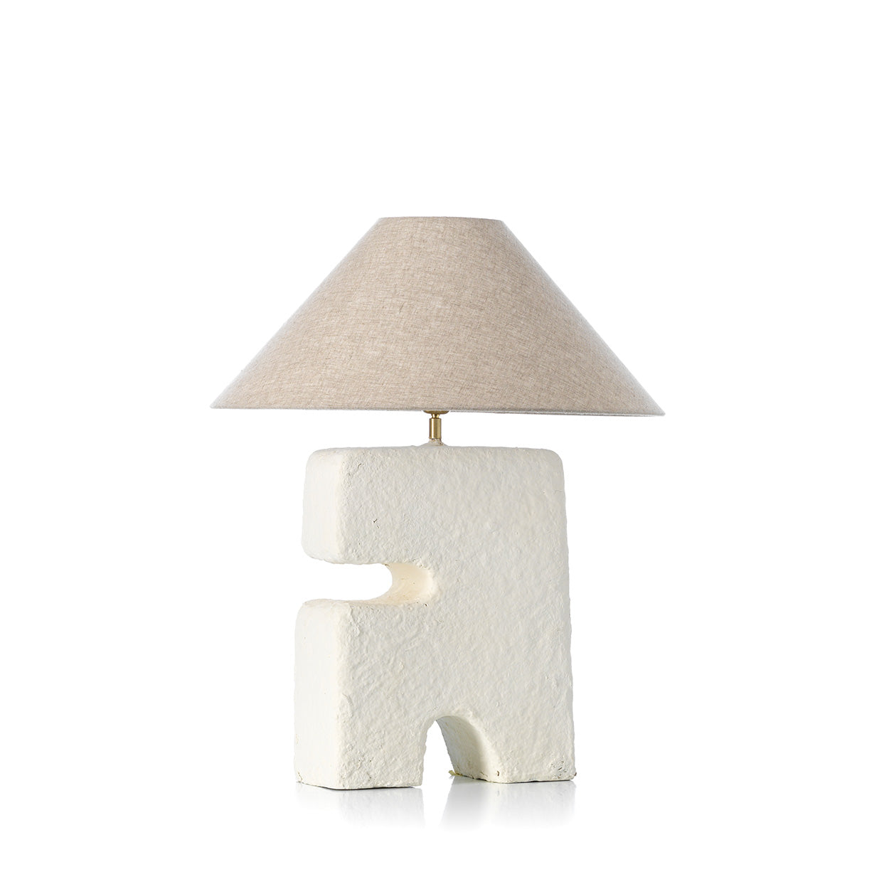 Lampe à poser L'Objet en papier mâché blanc 40 cm