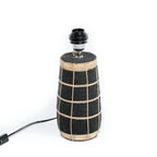 Lampe à poser Naxos en terre cuite noire et herbe tressée 56 cm, vue 3