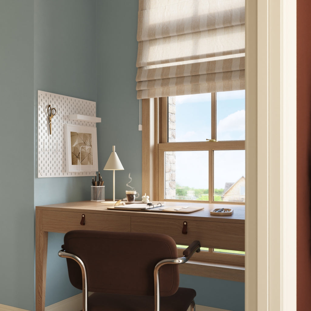 Lampe à poser Nox cône acier beige E14, vue 14