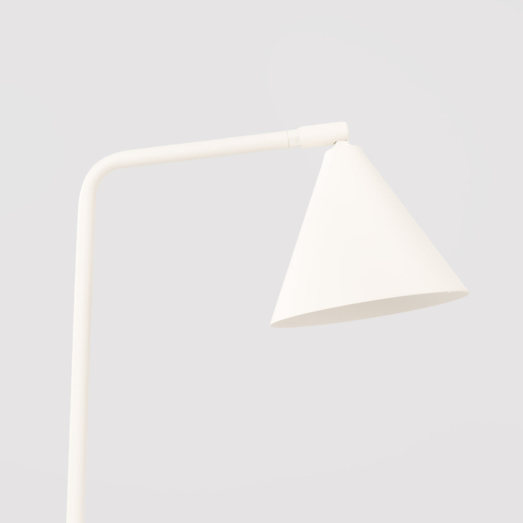 Lampe à poser Nox cône acier beige E14, vue 5