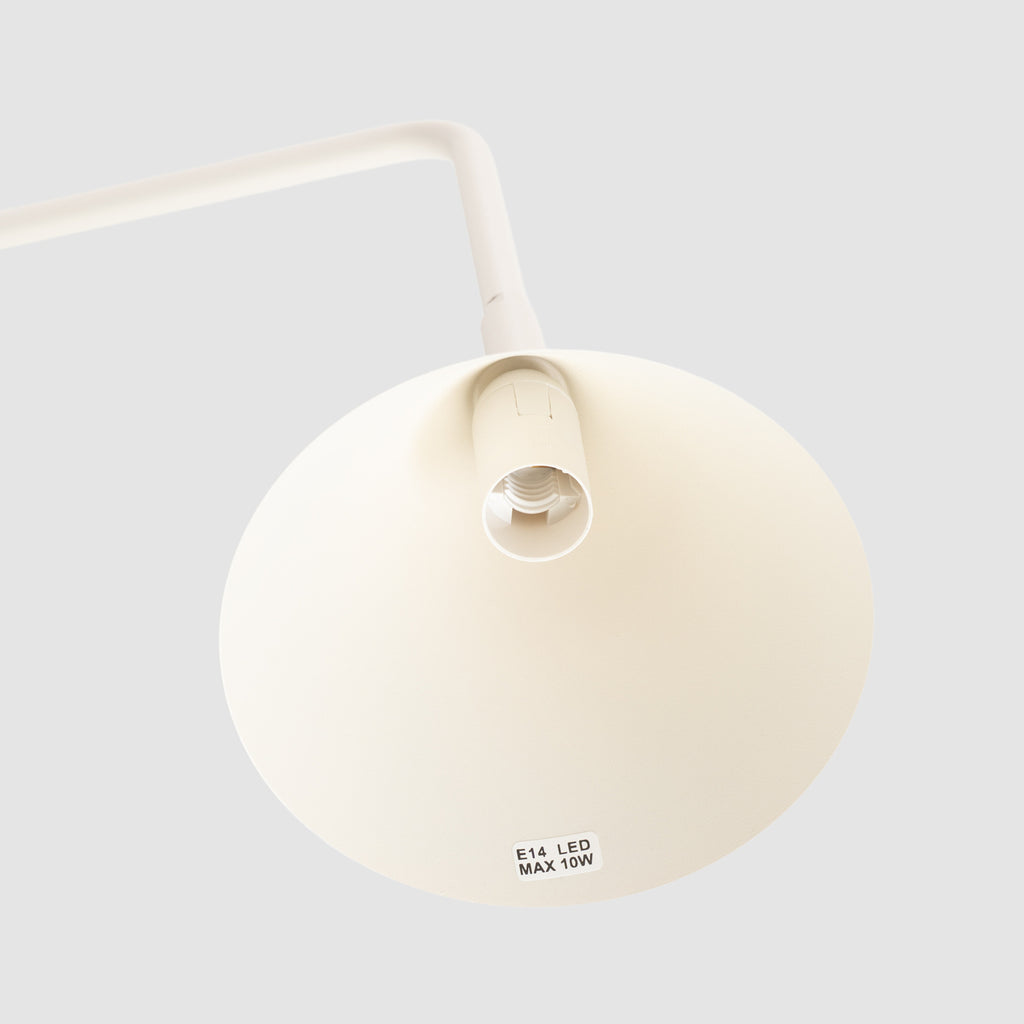 Lampe à poser Nox cône acier beige E14, vue 7