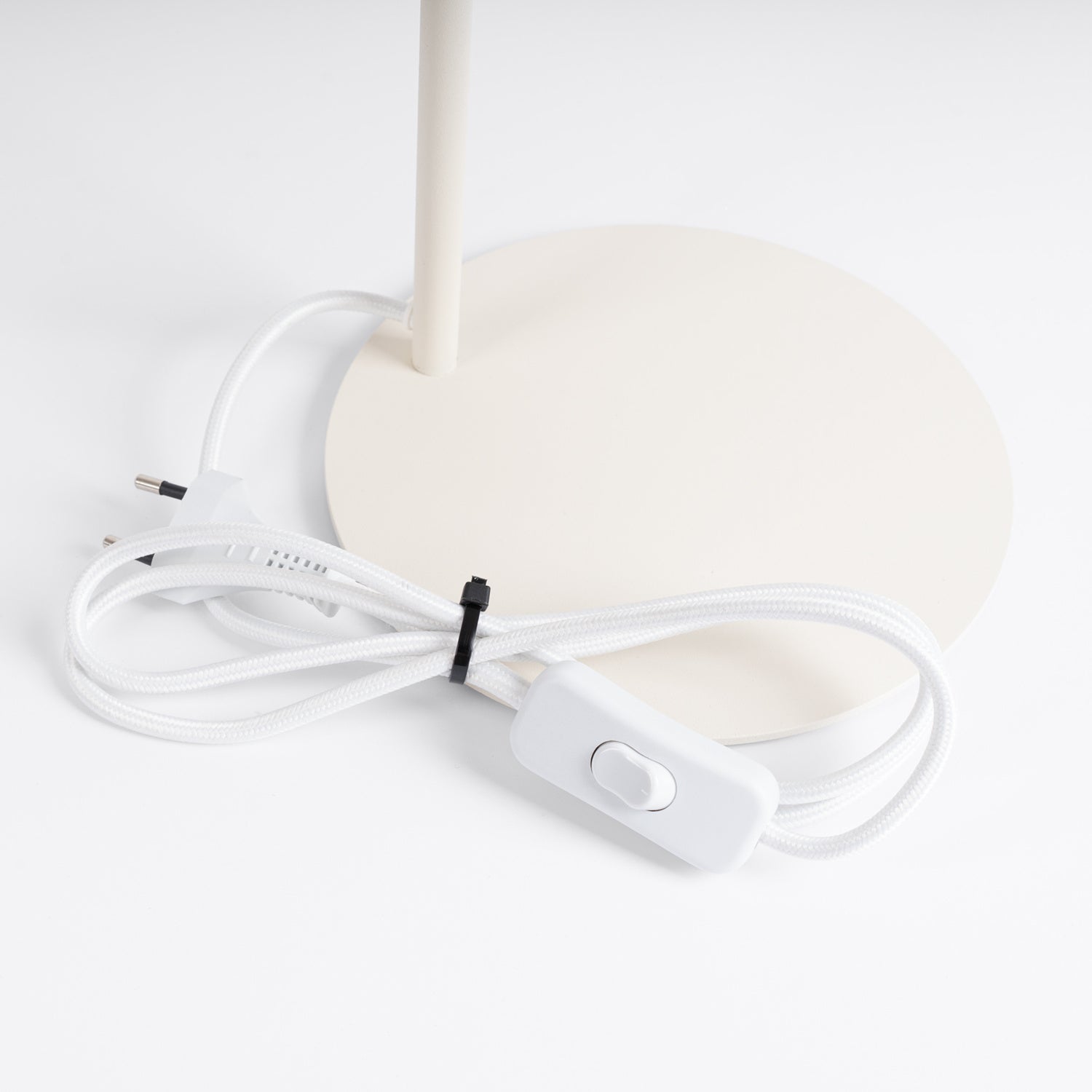 Lampe à poser Nox cône acier beige E14, vue 8