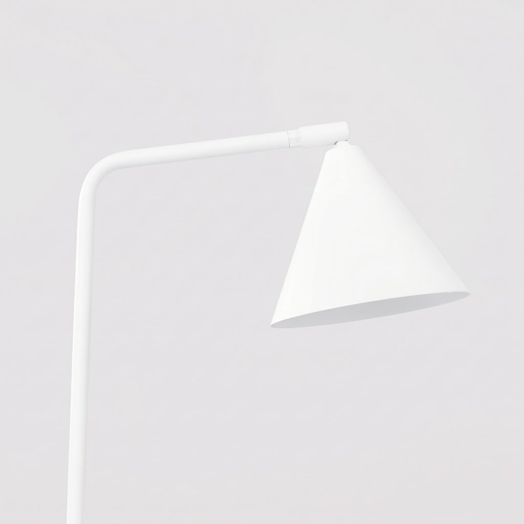Lampe à poser Nox cône acier blanc E14, vue 5