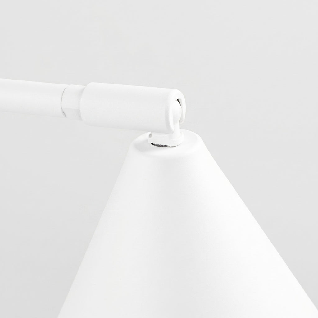 Lampe à poser Nox cône acier blanc E14, vue 6