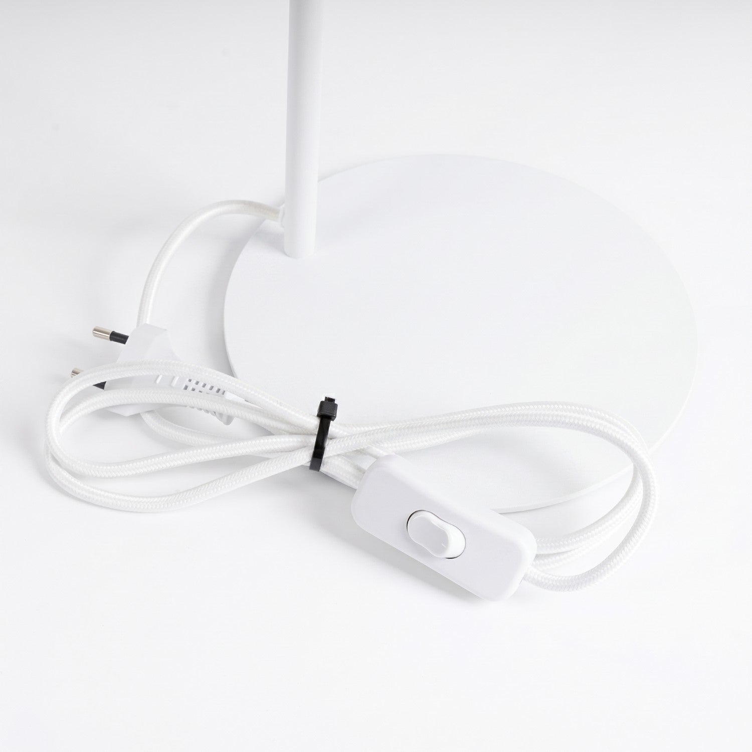 Lampe à poser Nox cône acier blanc E14, vue 8