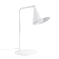 Lampe à poser Nox cône acier blanc E14