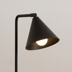 Lampe à poser Nox cône acier noir E14, vue 4