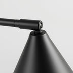 Lampe à poser Nox cône acier noir E14, vue 6