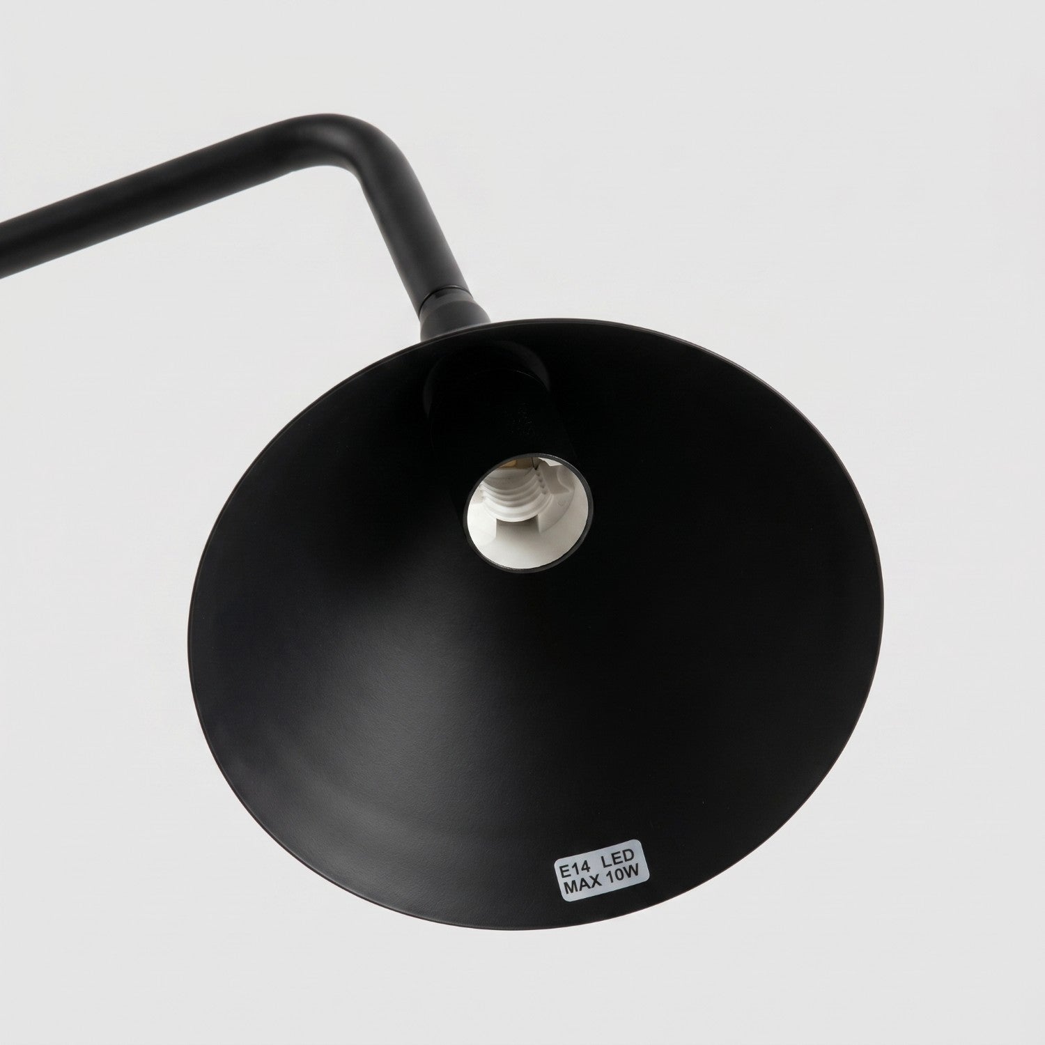 Lampe à poser Nox cône acier noir E14, vue 7