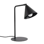 Lampe à poser Nox cône acier noir E14