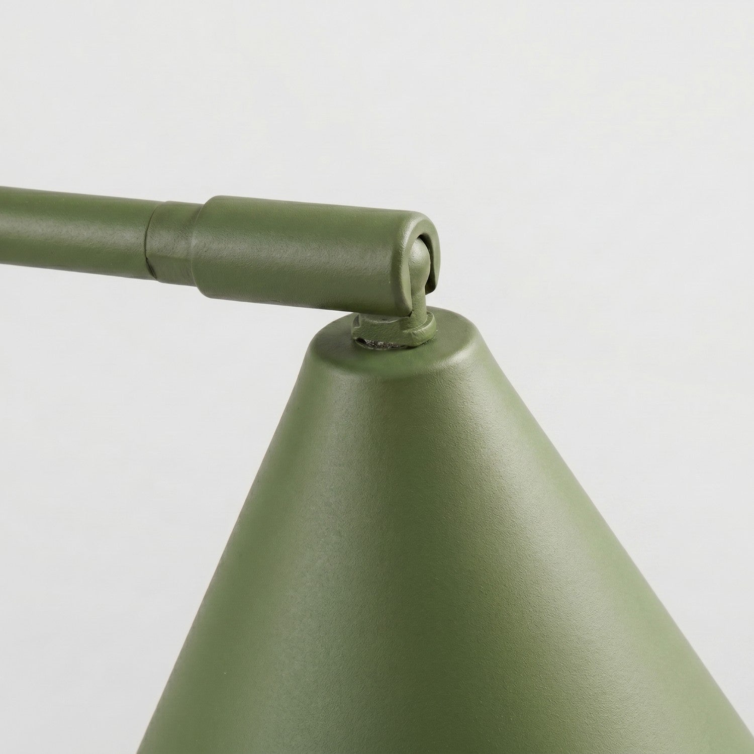 Lampe à poser Nox cône acier vert olive E14, vue 6