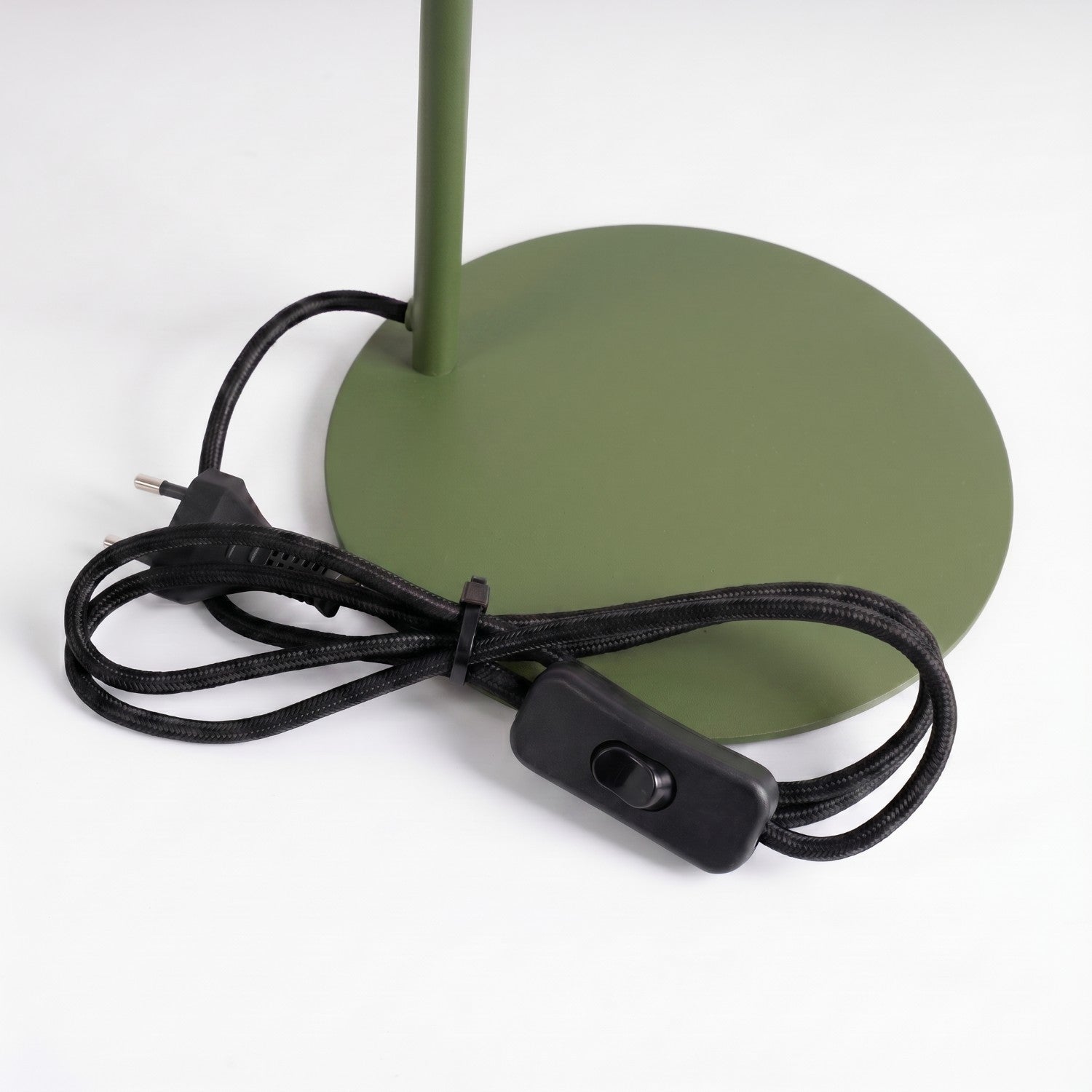 Lampe à poser Nox cône acier vert olive E14, vue 8