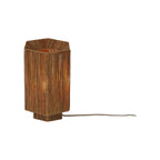 Lampe à poser Panama raphia brun E27