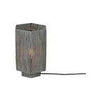 Lampe à poser Panama raphia gris E27