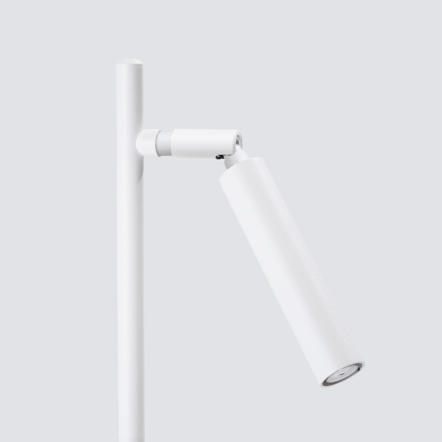 Lampe à poser Pastelo blanche G9, gros plan allumé
