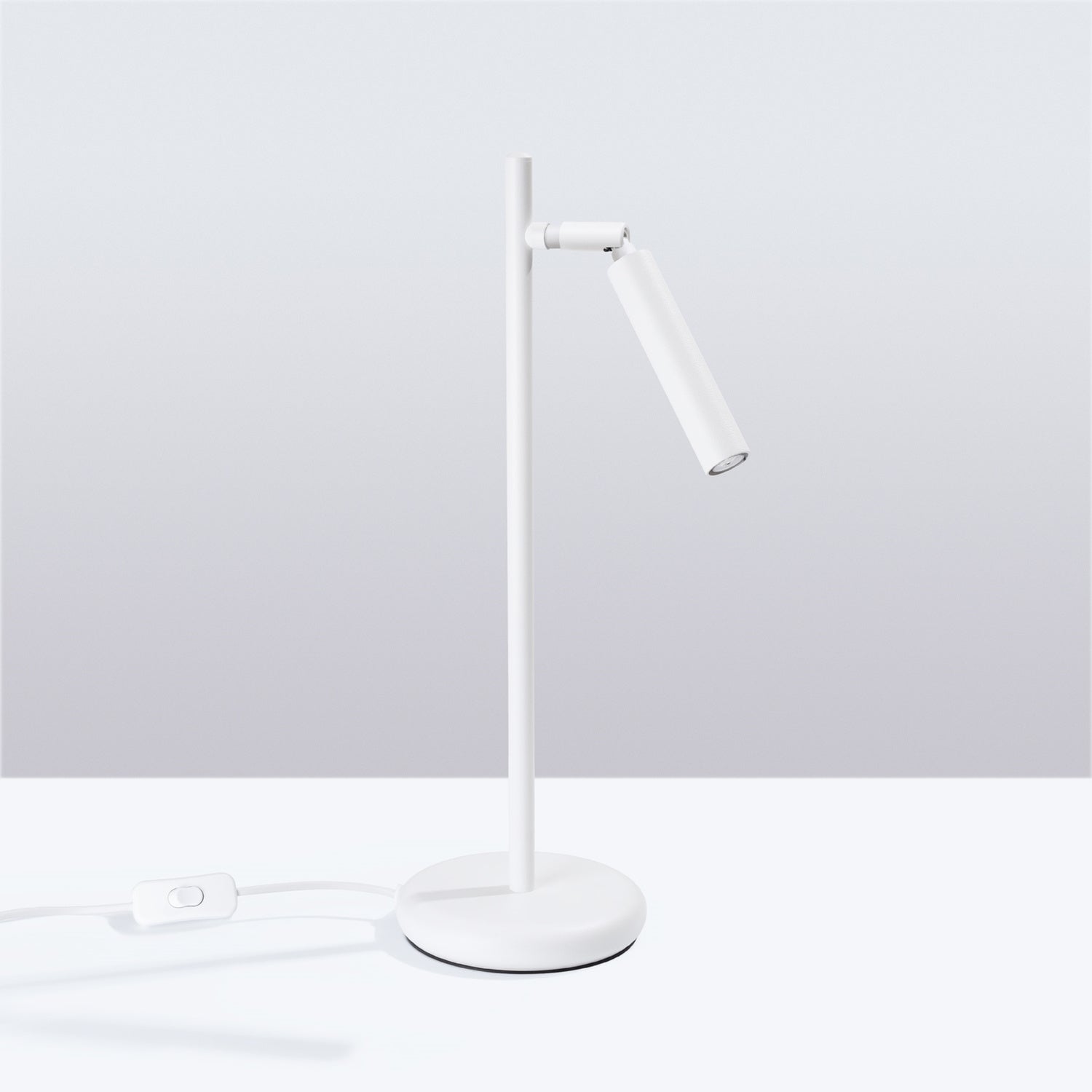 Lampe à poser Pastelo blanche G9 de profil