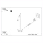 Notice de montage : Lampe à poser Pastelo blanche G9