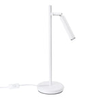 Lampe à poser Pastelo blanche G9, tige fine et tête orientable