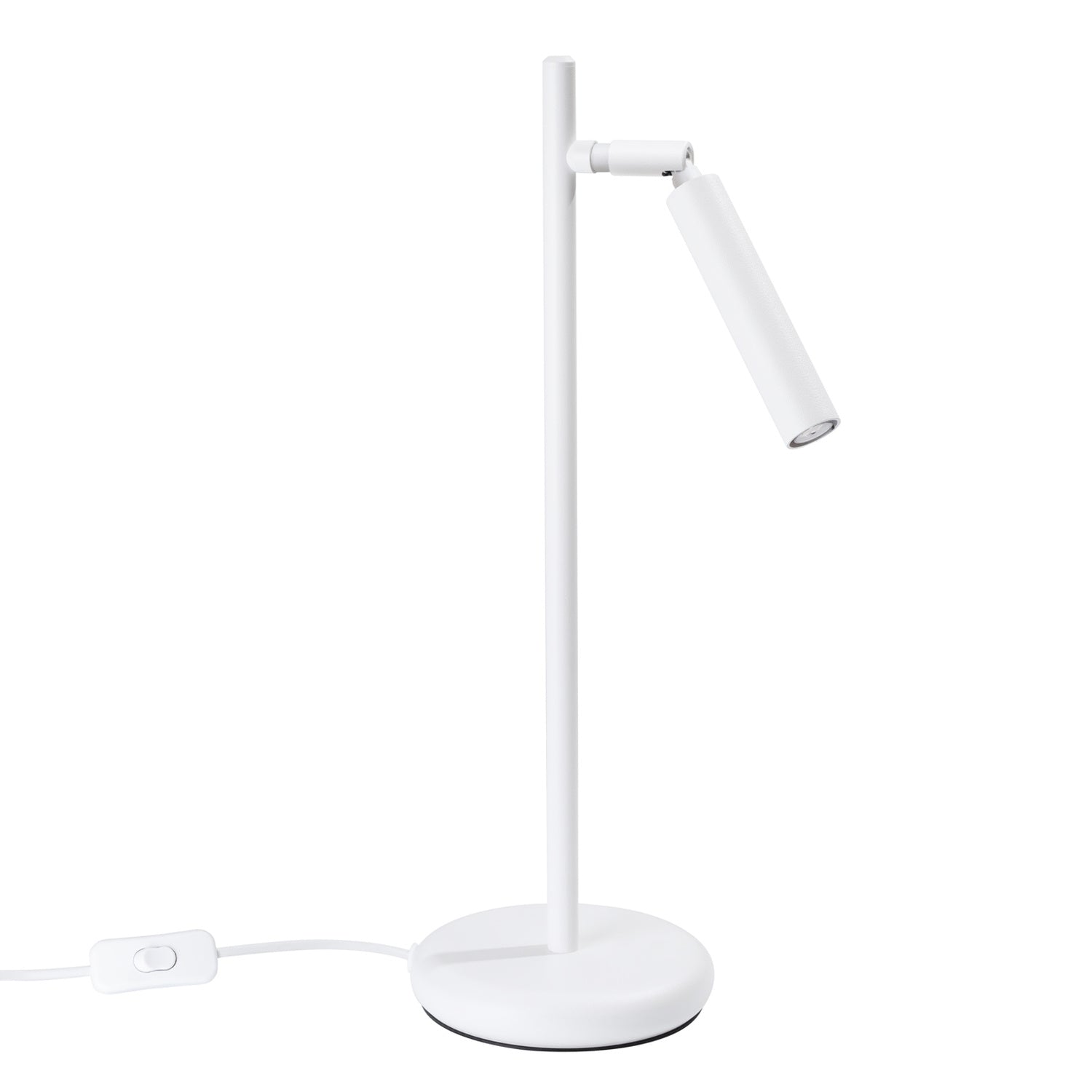 Lampe à poser Pastelo blanche G9, tige fine et tête orientable