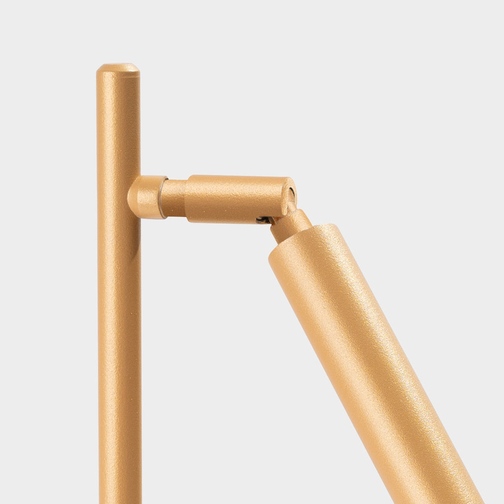Lampe à poser Pastelo dorée G9, détail de la structure