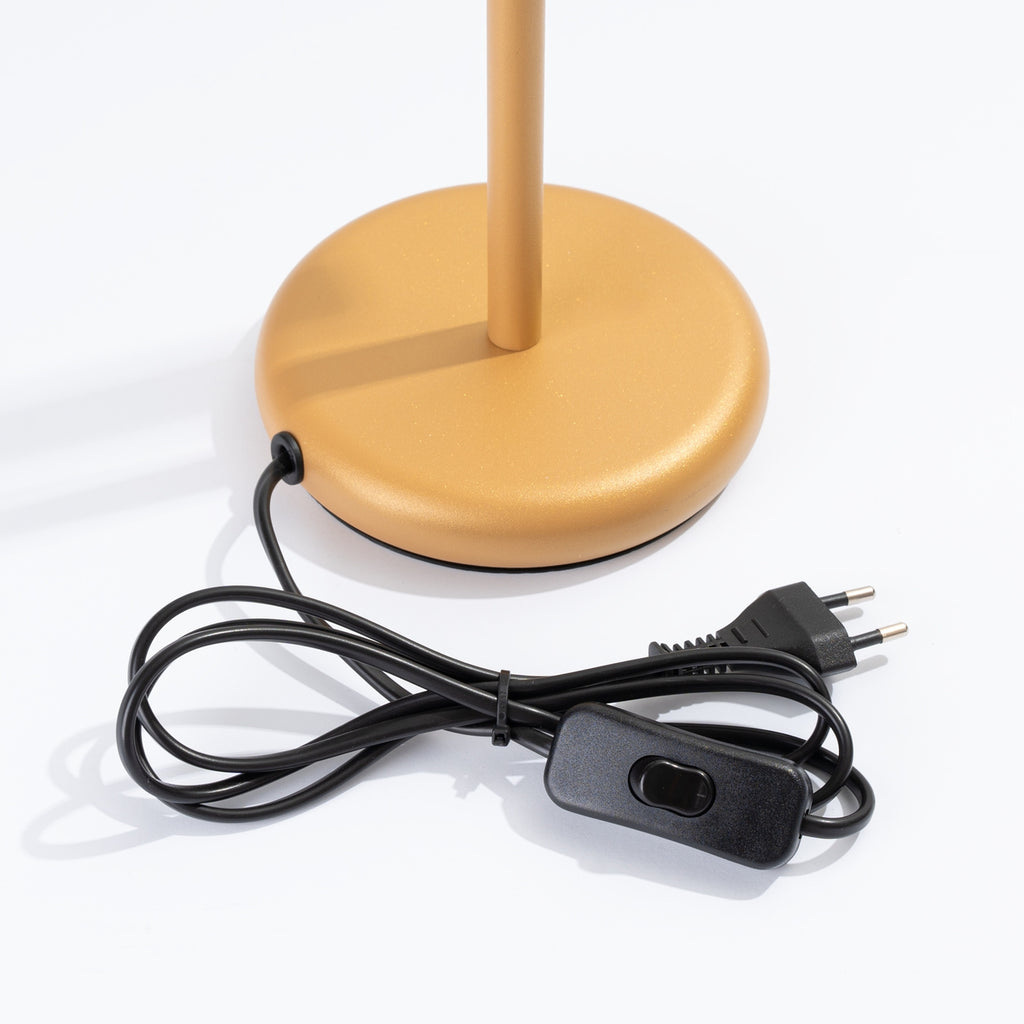 Lampe à poser Pastelo dorée G9, détail
