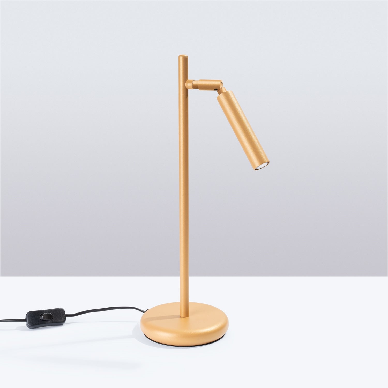 Lampe à poser Pastelo dorée G9 de profil