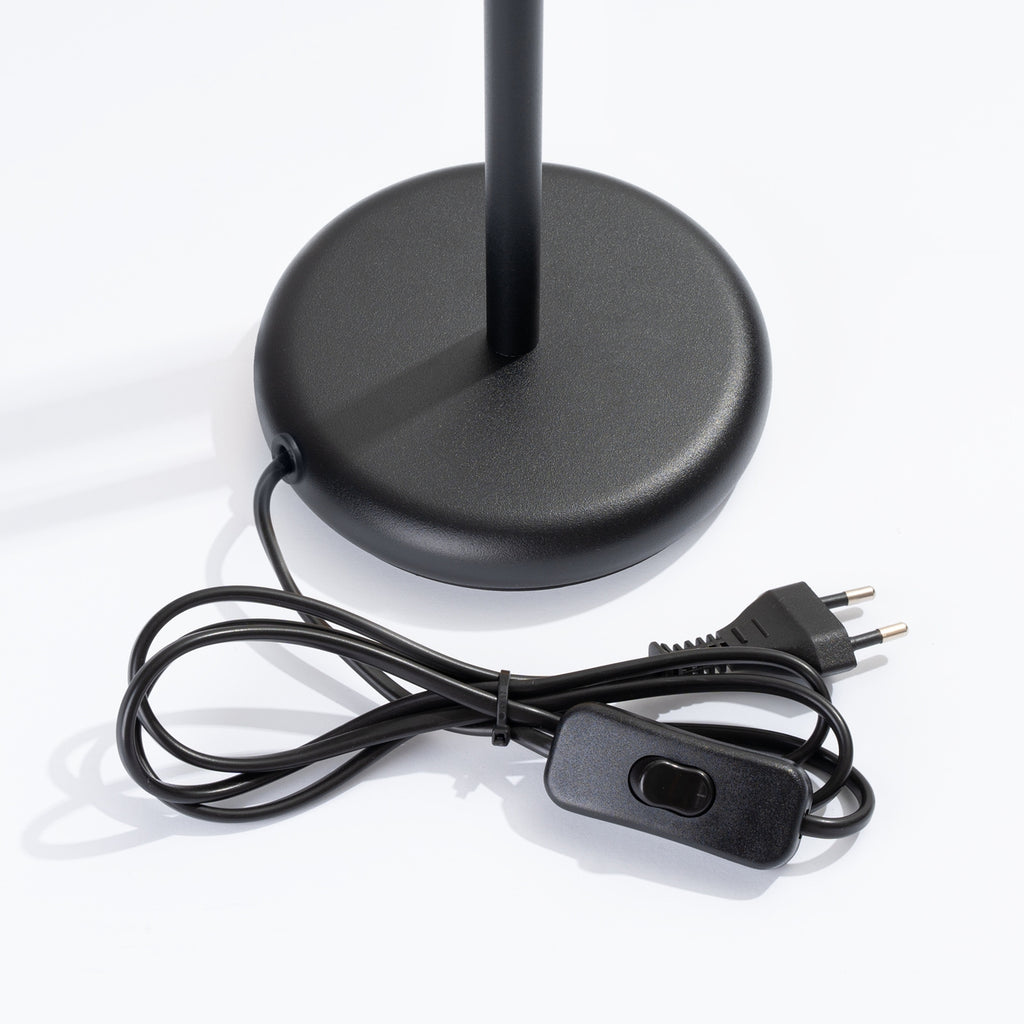 Lampe à poser Pastelo noire G9, détail