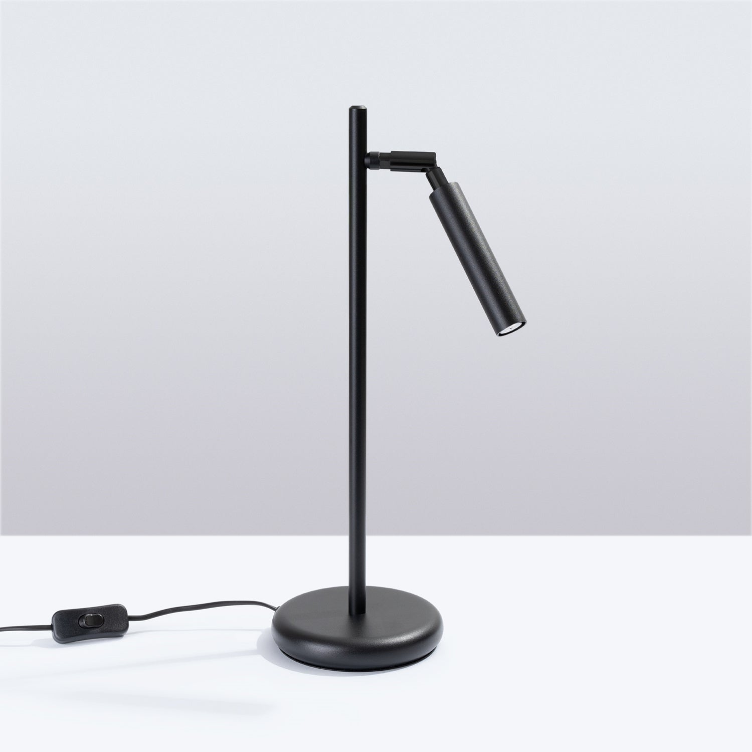 Lampe à poser Pastelo noire G9 de profil