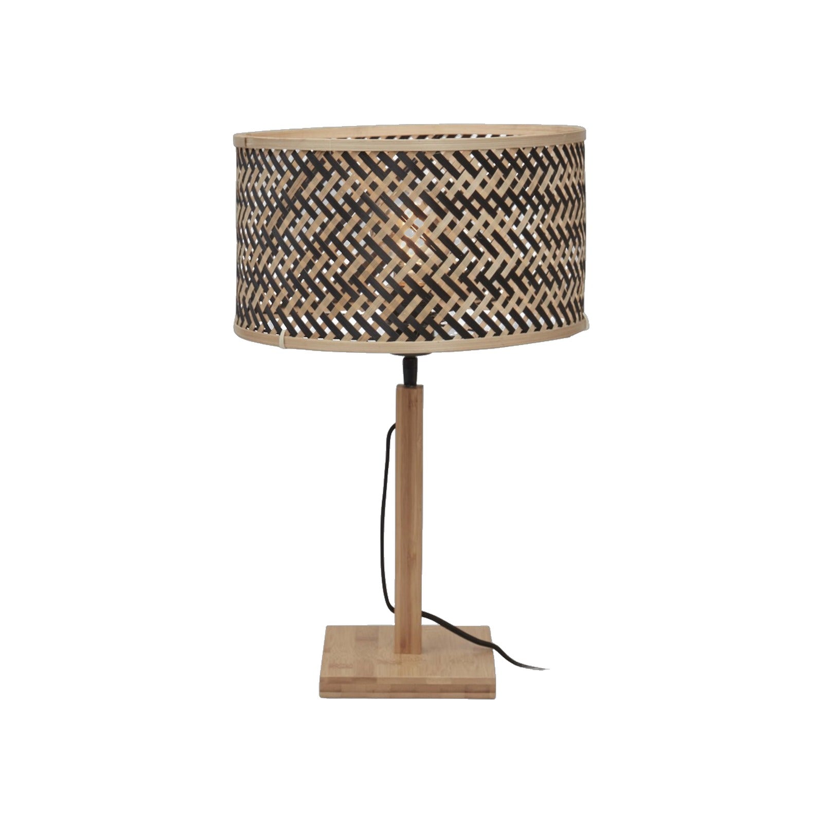 Lampe à poser pied droit Java naturel 32 cm E27