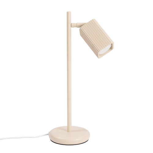 Rayo ribbed aluminium table lamp 43 cm GU10