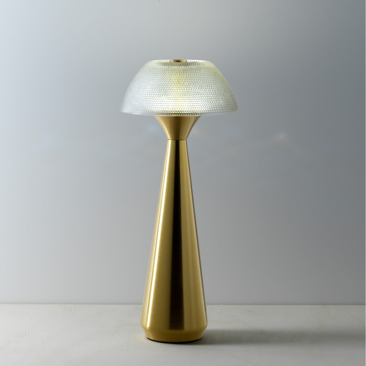 Lampe à poser sans fil Mushlampio en métal, vue 4