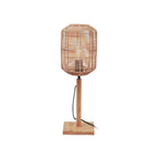 Lampe à poser Tanami rotin naturel lanterne 25 cm E27