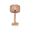 Lampe à poser Tanami rotin naturel tambour 25 cm E27